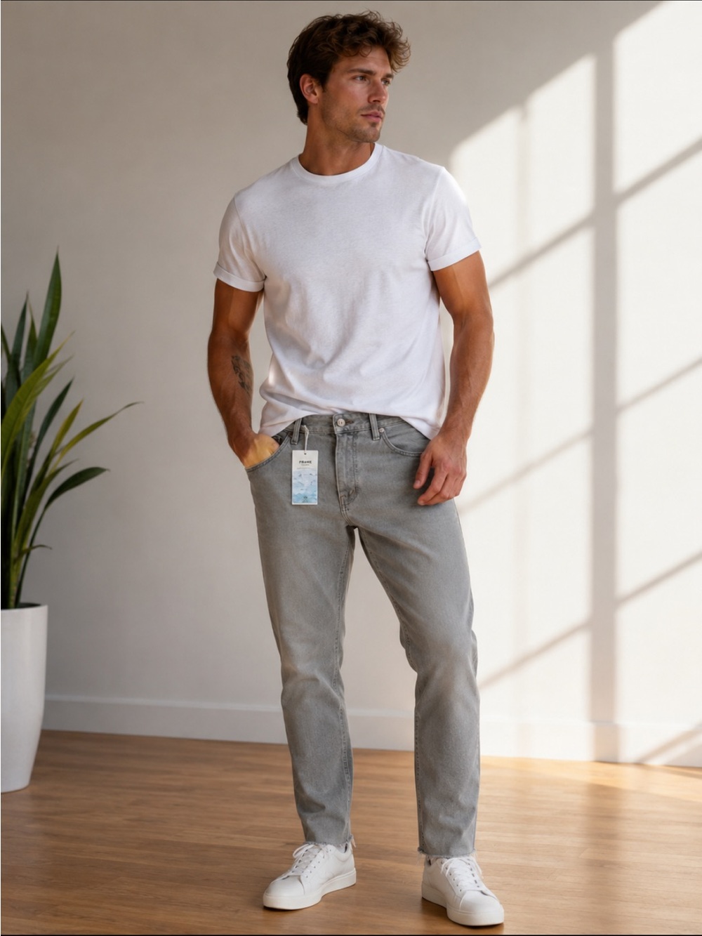 New Men’s Mavi Natural Teinture High-Rise Straight Leg Jeans